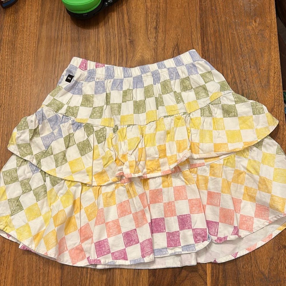 GUC Tea Collection Plaid Twirl Skirt Size 6
